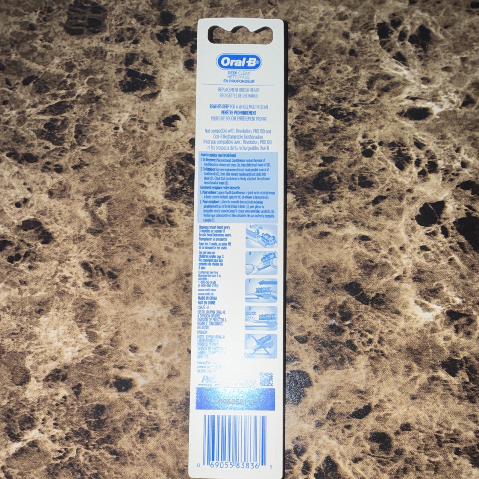 Oral-B Deep Clean Rotating Replacement Brush Heads 2 Pack Vitality Soft