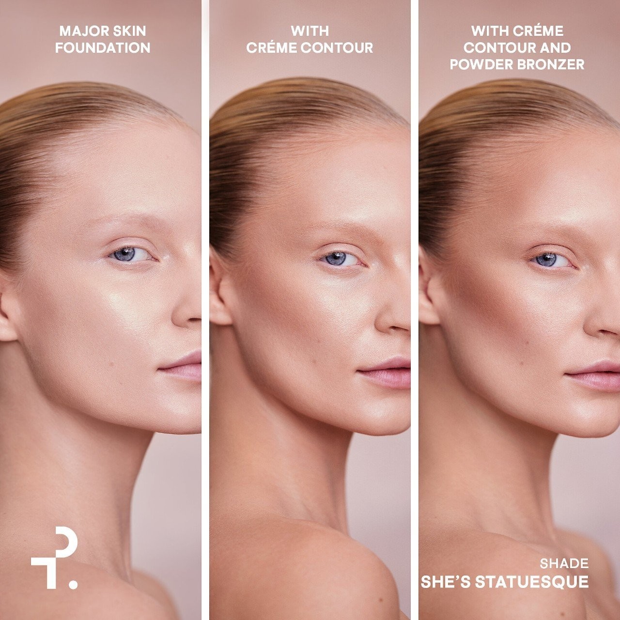 PATRICK TA Authentic Major Sculpt Crème Contour & Powder Bronzer Duo,4 SHADES