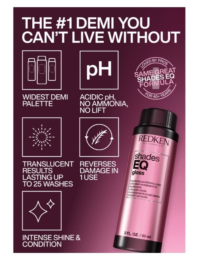 Redken Shades EQ Gloss Glaze Hair Color Toner Various Shades