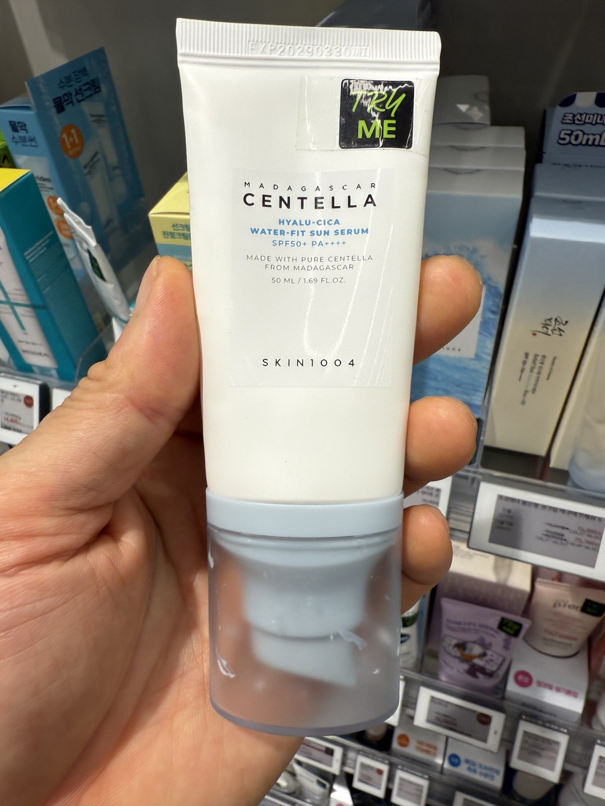 SKIN1004 Madagascar Centella Hyalu-Cica Water-Fit Sun Serum 50ml K-Beaut