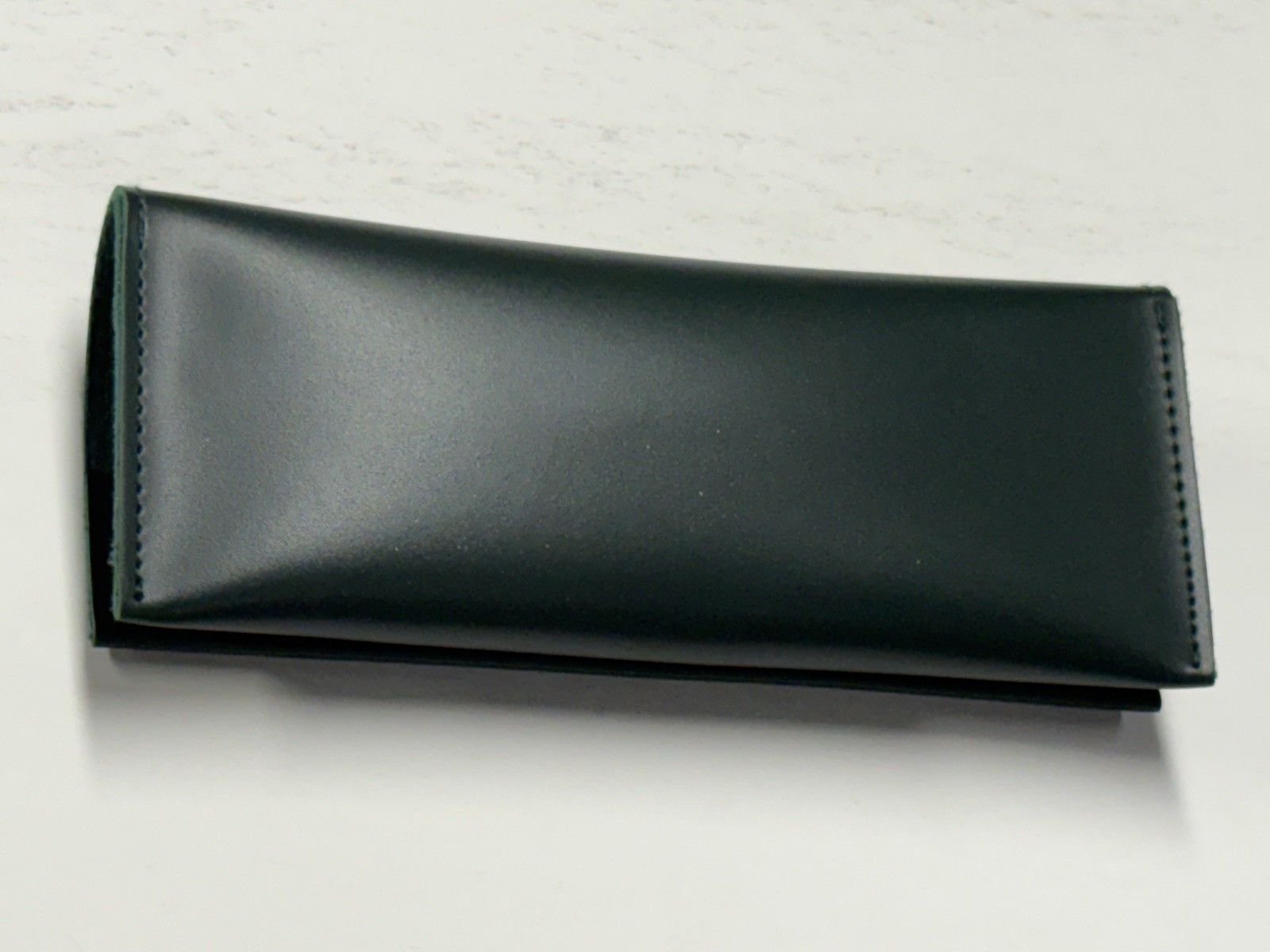 Lacoste Semi Hard Eyeglass Case Standard Size Green Push Button Closure New