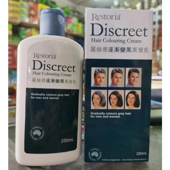 Restoria Discreet Hair Cream 250ml – Grey Hair Reversal & Natural Color Restore