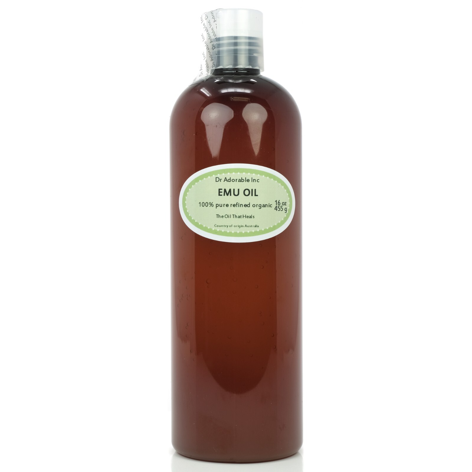 Emu Oil 100% Pure Organic Fresh from Australia 16 oz / 1 pint Free shipping