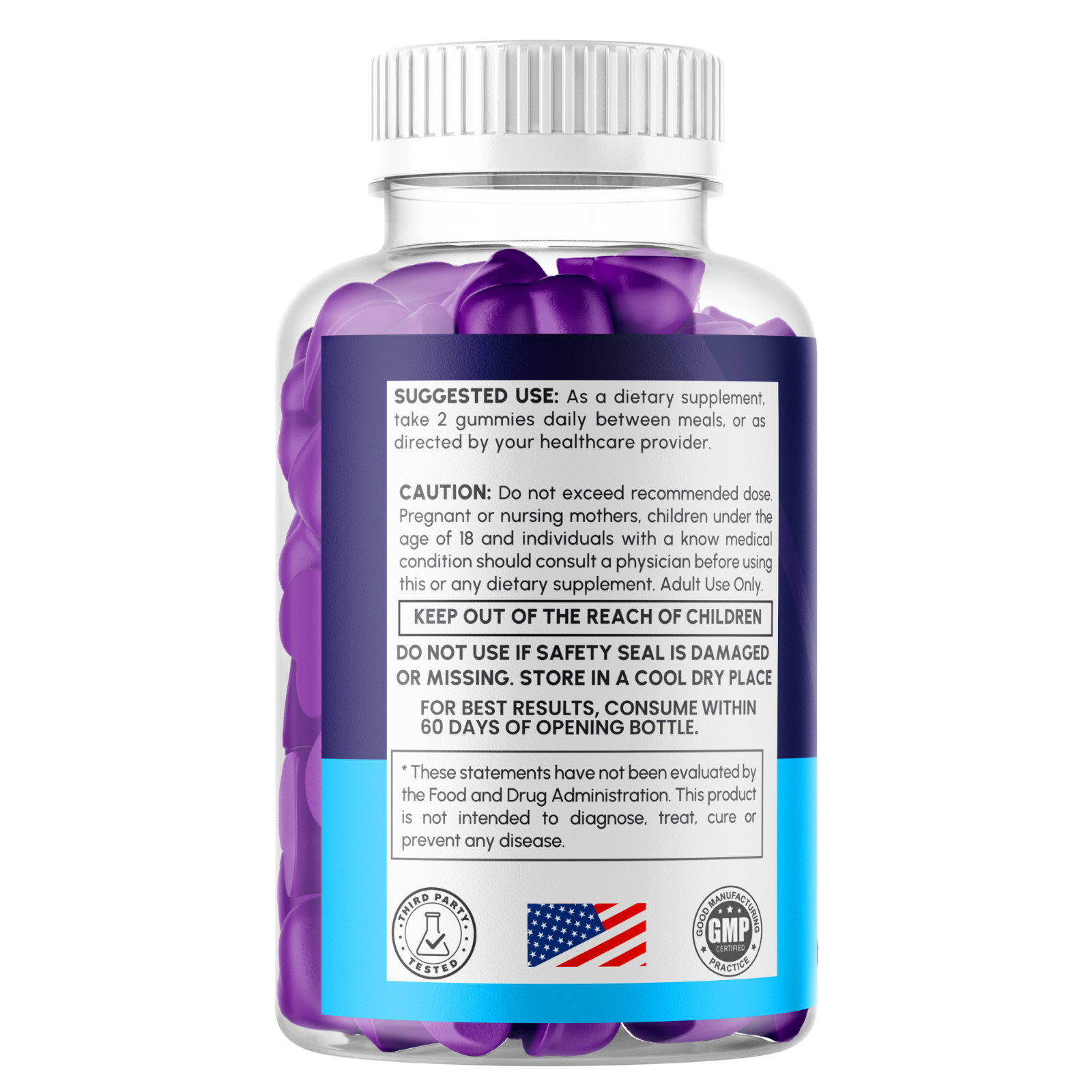 (2 Pack) VitalHealth Gummys Male Health Support Vitamin Vital Health 120 Gummies