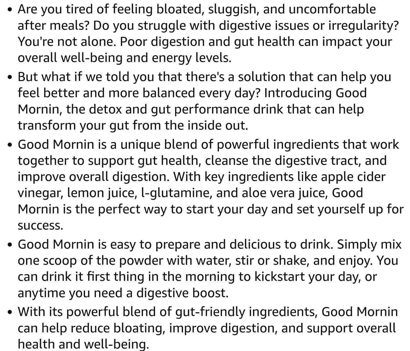 Project AD GOOD MORNIN’ Digest Powder 9 oz ( 24 Serv ) Natural Fresh Pressed OJ