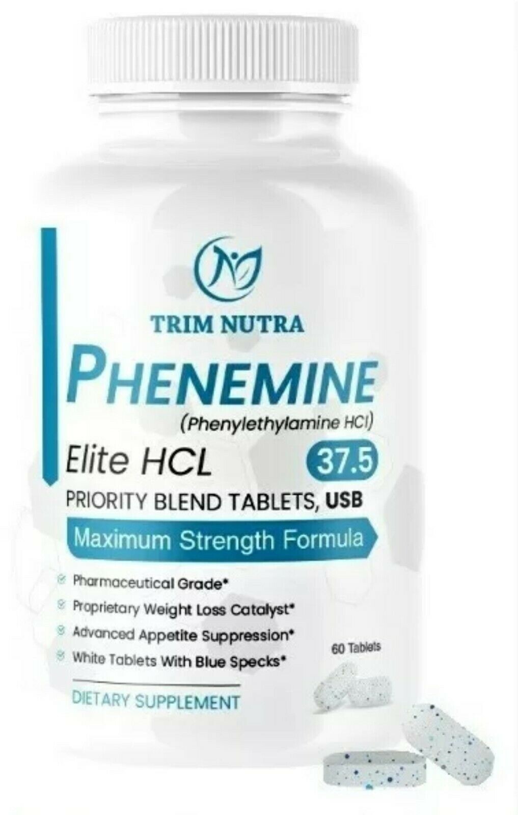 1 bottle of Phenemin Elite 37.5 Best appetite suppressant and energy pill