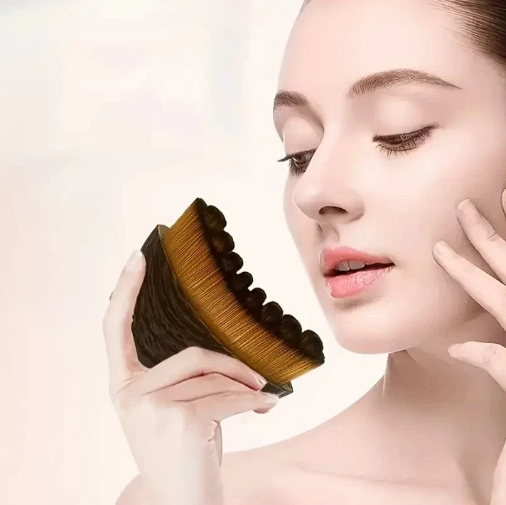 Lymphatic Contour Face Brush Jawline Sculpting Anti-Puffiness Slimming Neck Tool