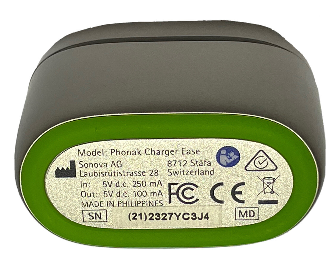 Phonak Charger Case Ease With Charging Cord For Audeo L-R and RT Hearing Aids
