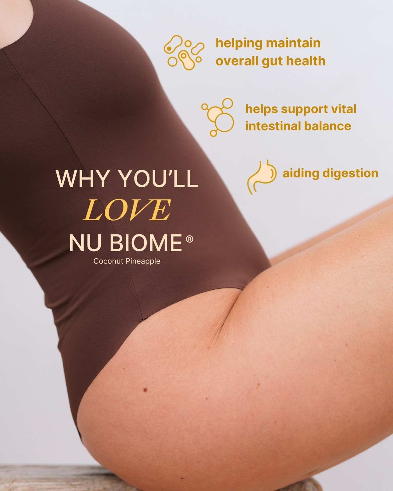 Nu Skin Nuskin Caffeine Free Nu Biome, 30 Packets, Coconut Pineapple Exp 09/2027