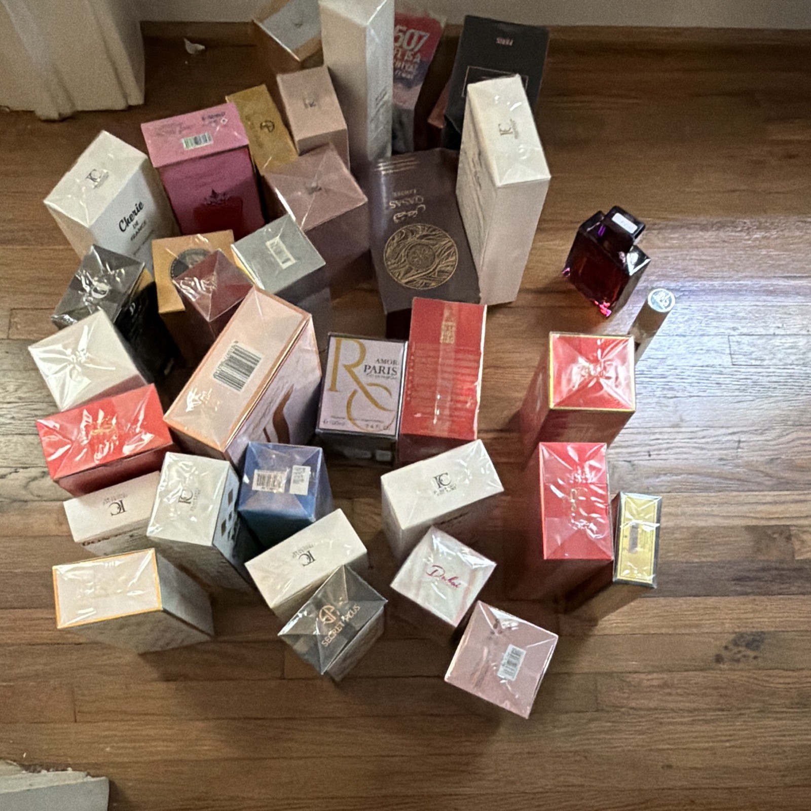 Assorted Perfume Assortment Lot, New in Box, 3.4 fl oz Regular Size (34)