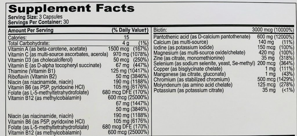 Convenient All-in-One Multivitamin