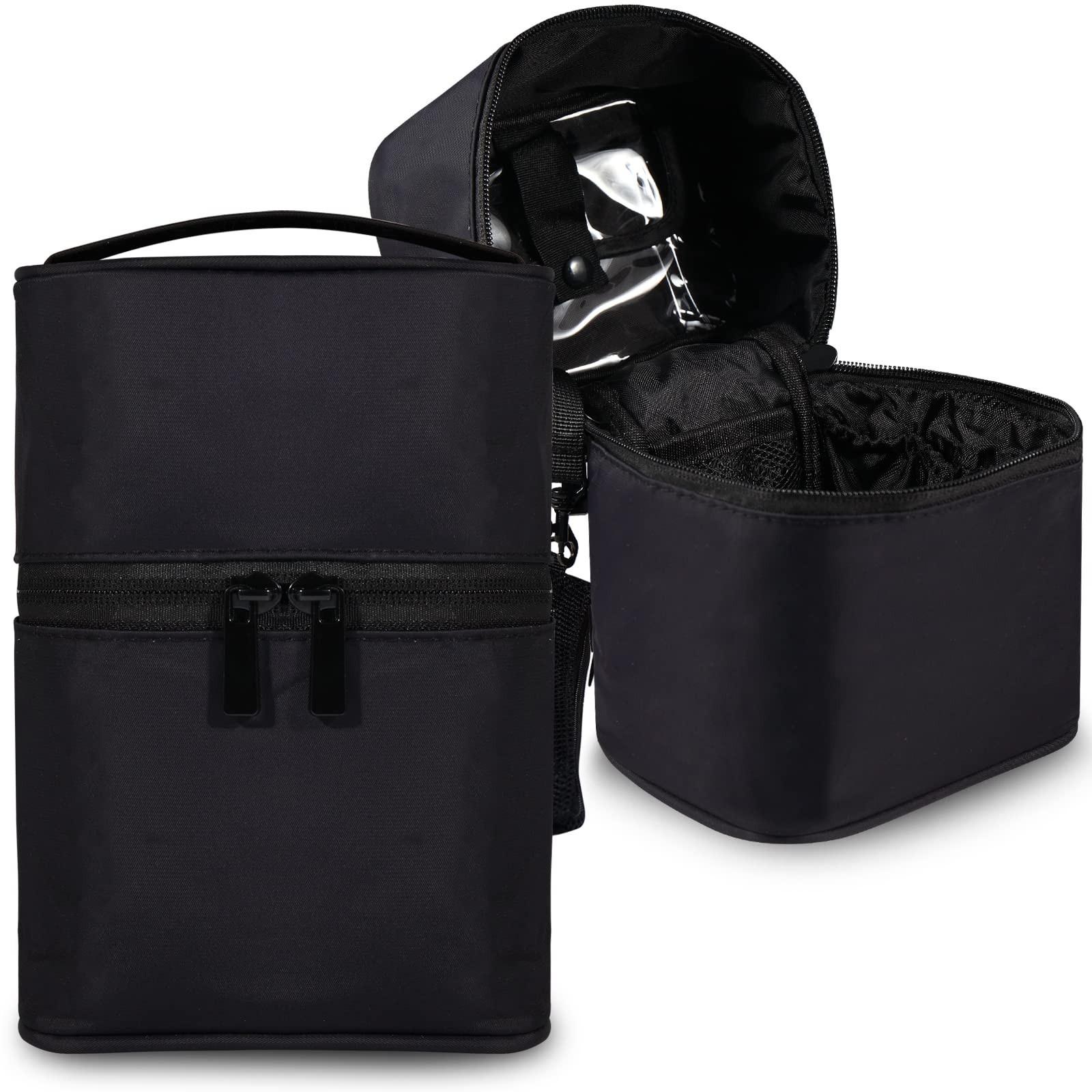 Makeup Brush Organizer Makeup Bag Brushes Set Case 7.5×5.5×4.4 Inch Professio…