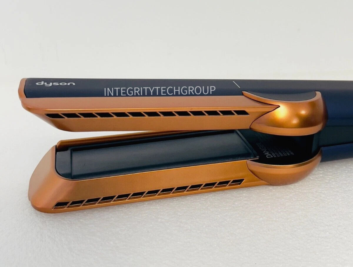 Genuine Dyson Airstrait Hair Straightener Prussian Blue/Copper, USED