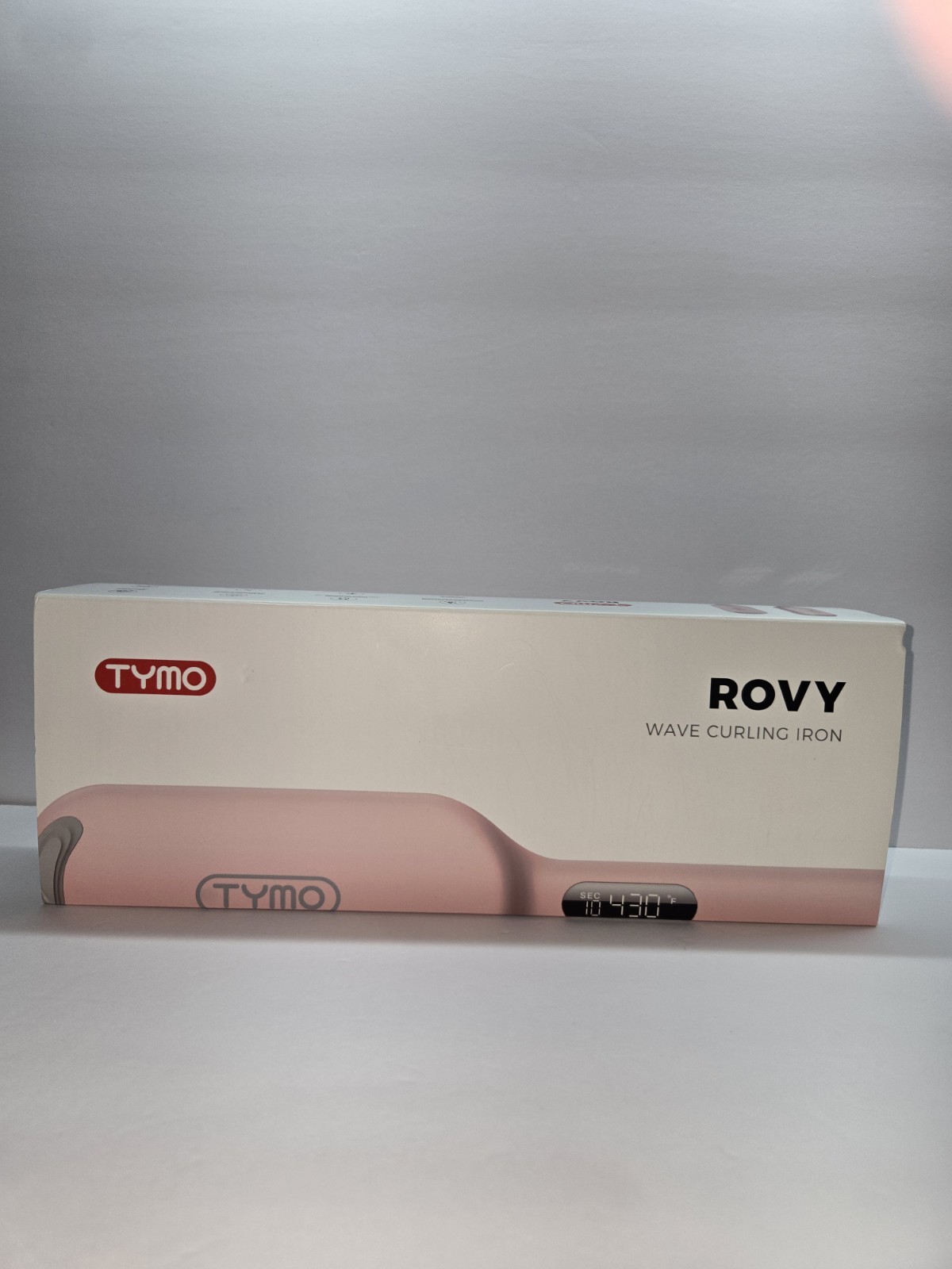 Tymo Rovy Wave Curling Iron Pink New Open Box
