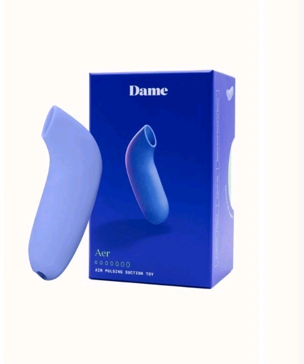 Dame Aer Personal Massager – Waterproof, Rechargeable, Hands-Free (Brand New)