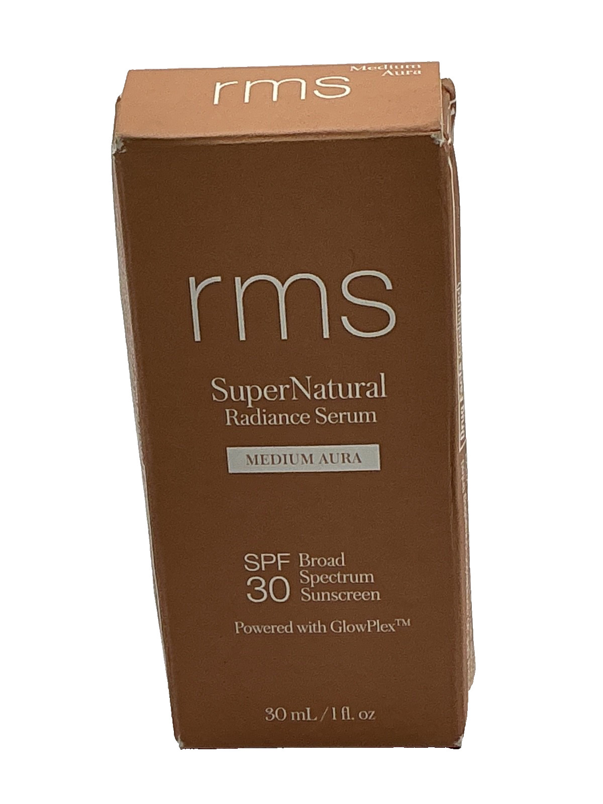 RMS Beauty- SuperNatural Radiance Serum SPF 30- Medium Aura- NIB 08/2027
