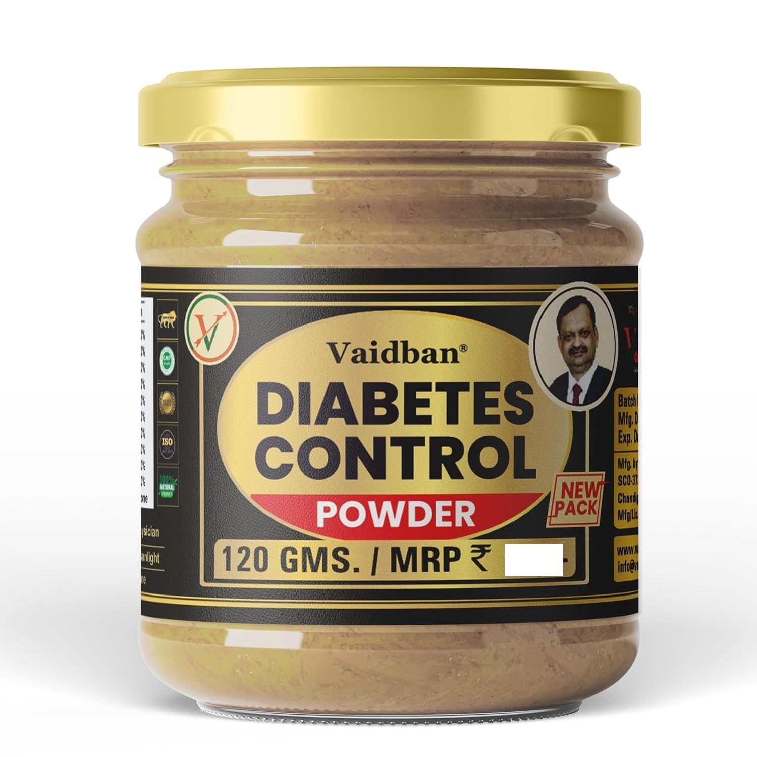 Vaidban Diabetic Control Powder 120 GRAMS -Ayurvedic powder + F/S