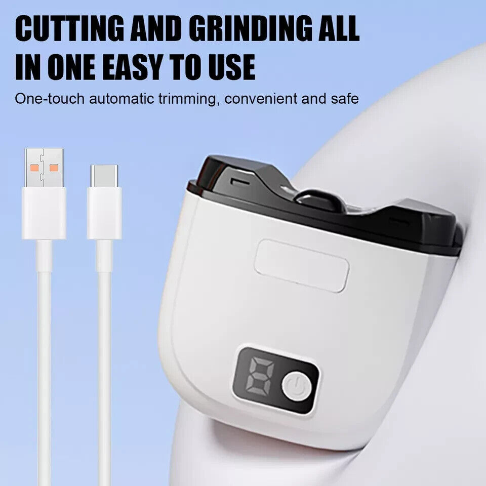 Electric Toe Nail Clippers For Thick Nails Nail Trimmer Cutter Usb Rechargeable