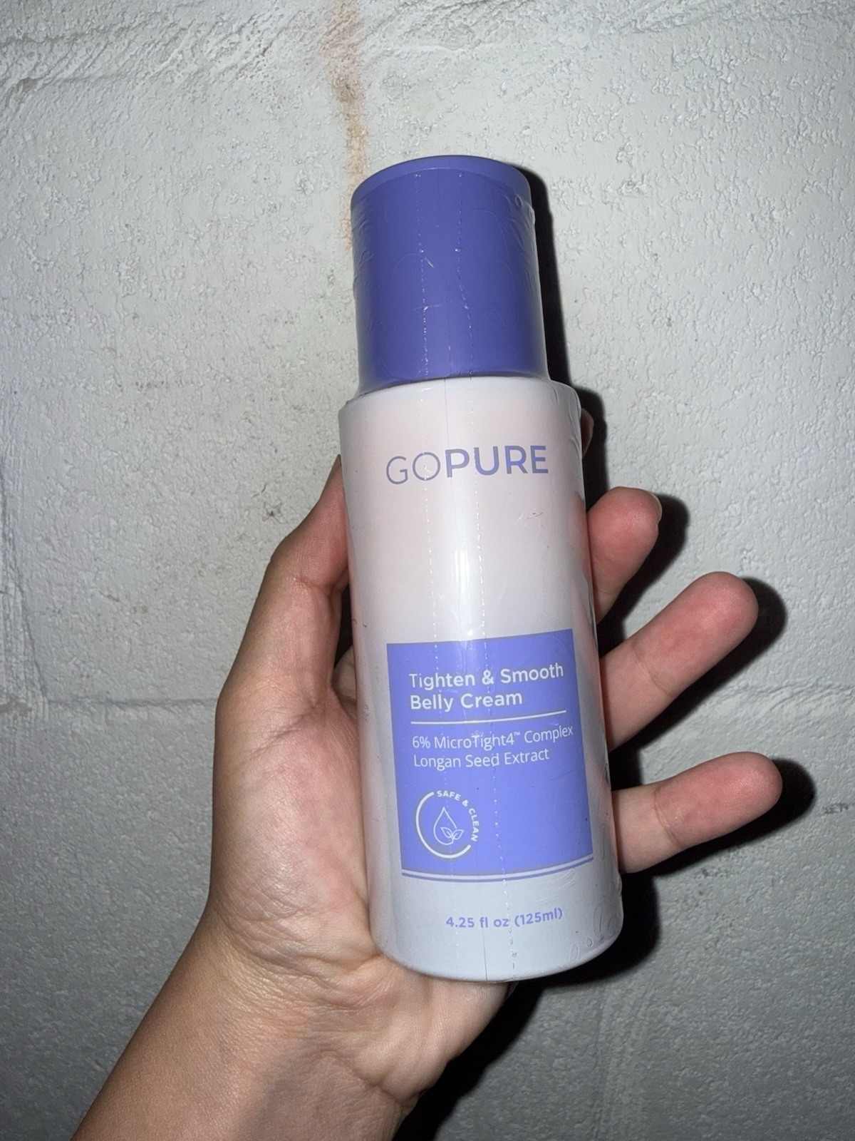 Go Pure Tighten And Smooth Belly Cream New 4.25 oz. Exp 07/28