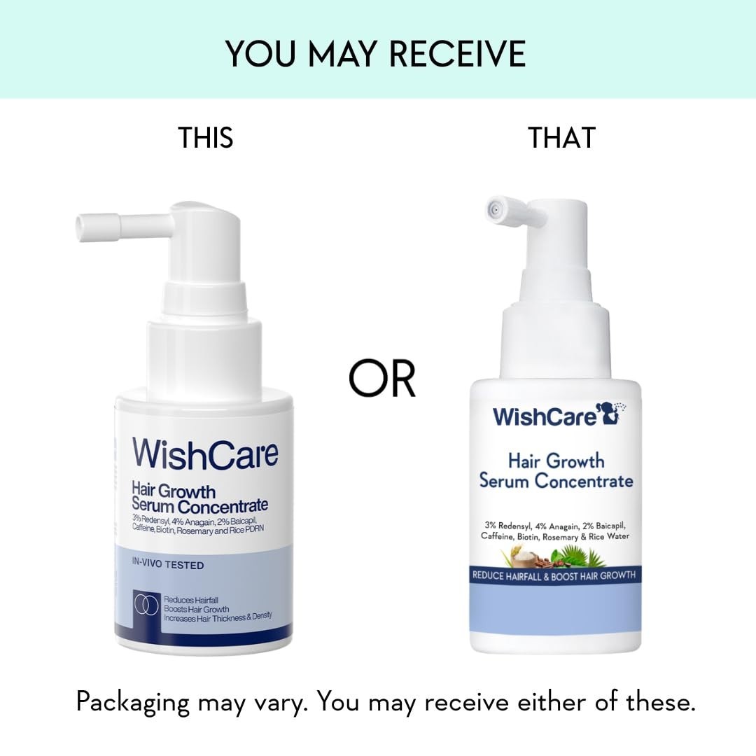 WishCare Hair Growth Serum For Scalp | 94% Saw New Hair Growth | 30ml