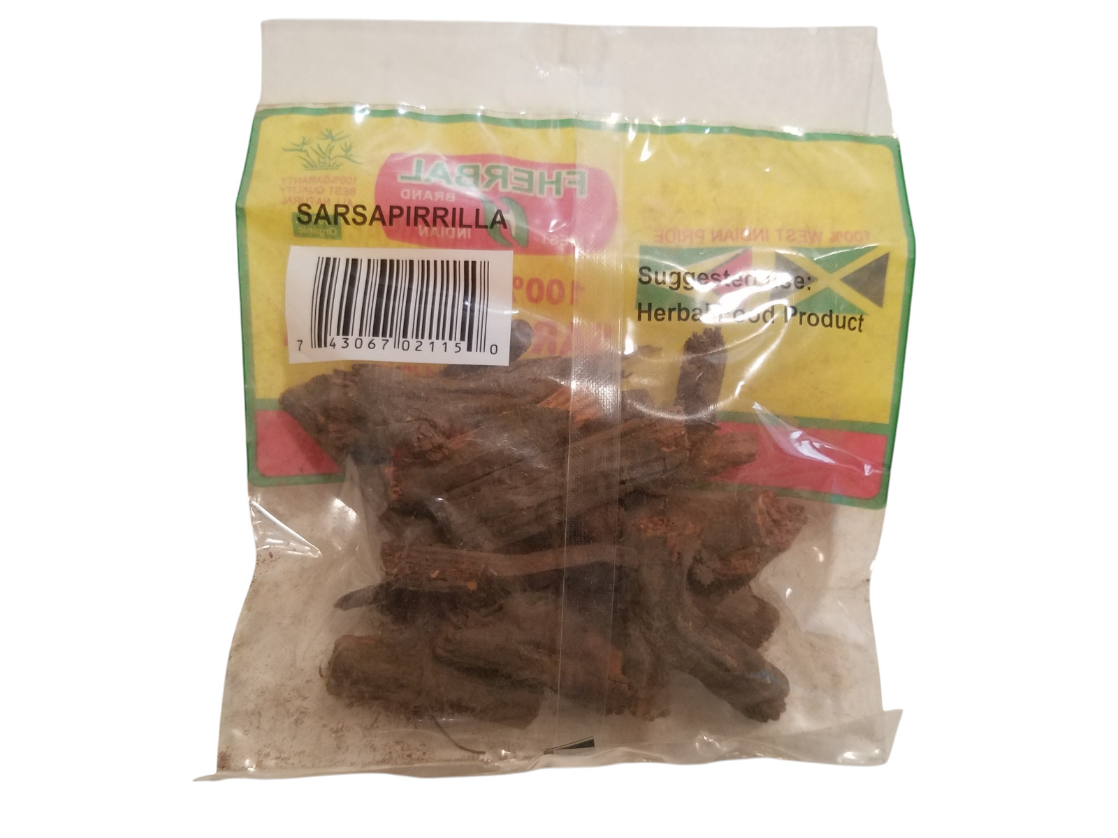100% Natural Jamaican SARSAPIRRILLA ROOT Tea Smilax Zarzaparrilla Jupicanga 14 g