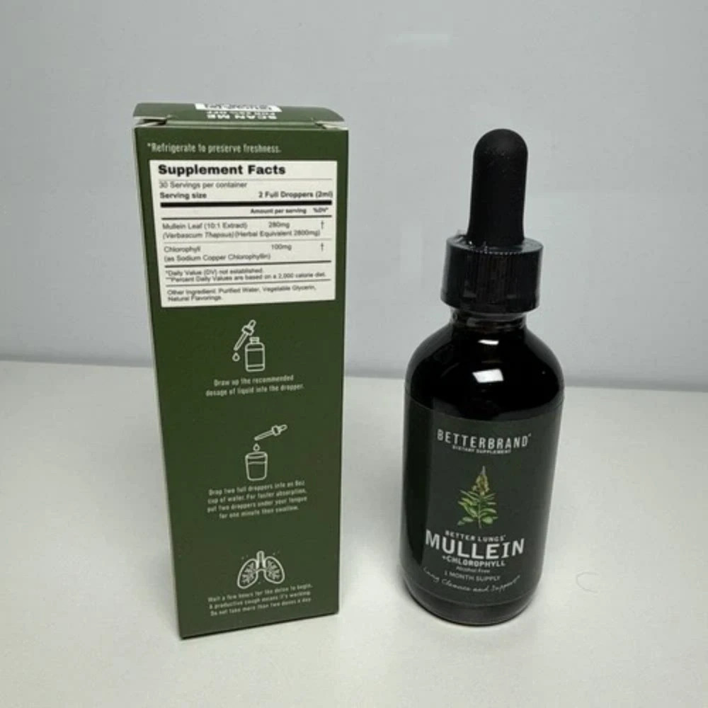 Betterbrand Better Lungs Mullein Leaf Extract Lung Cleanse & Support*/