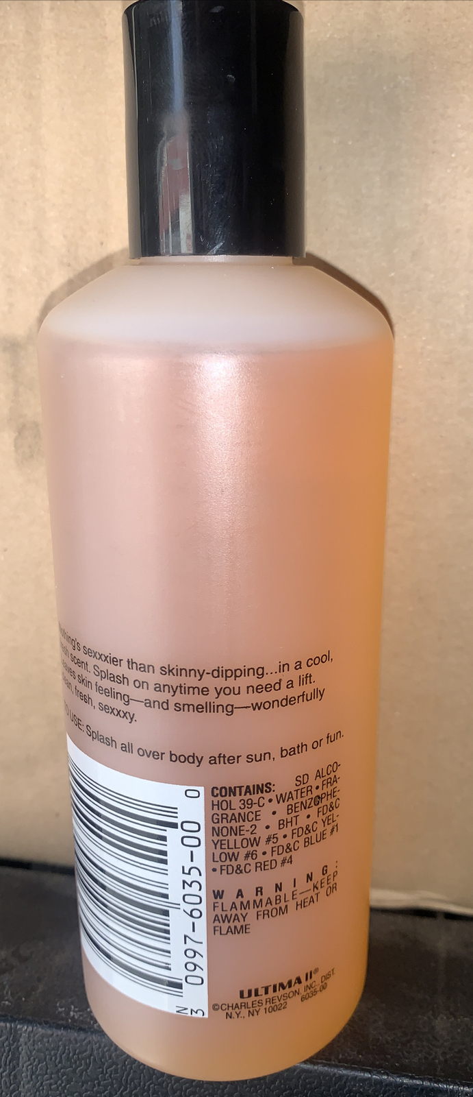 Ultima II Sexxxy Splash Charles Revson 8.25 oz Discontinued Very Rare Perfume