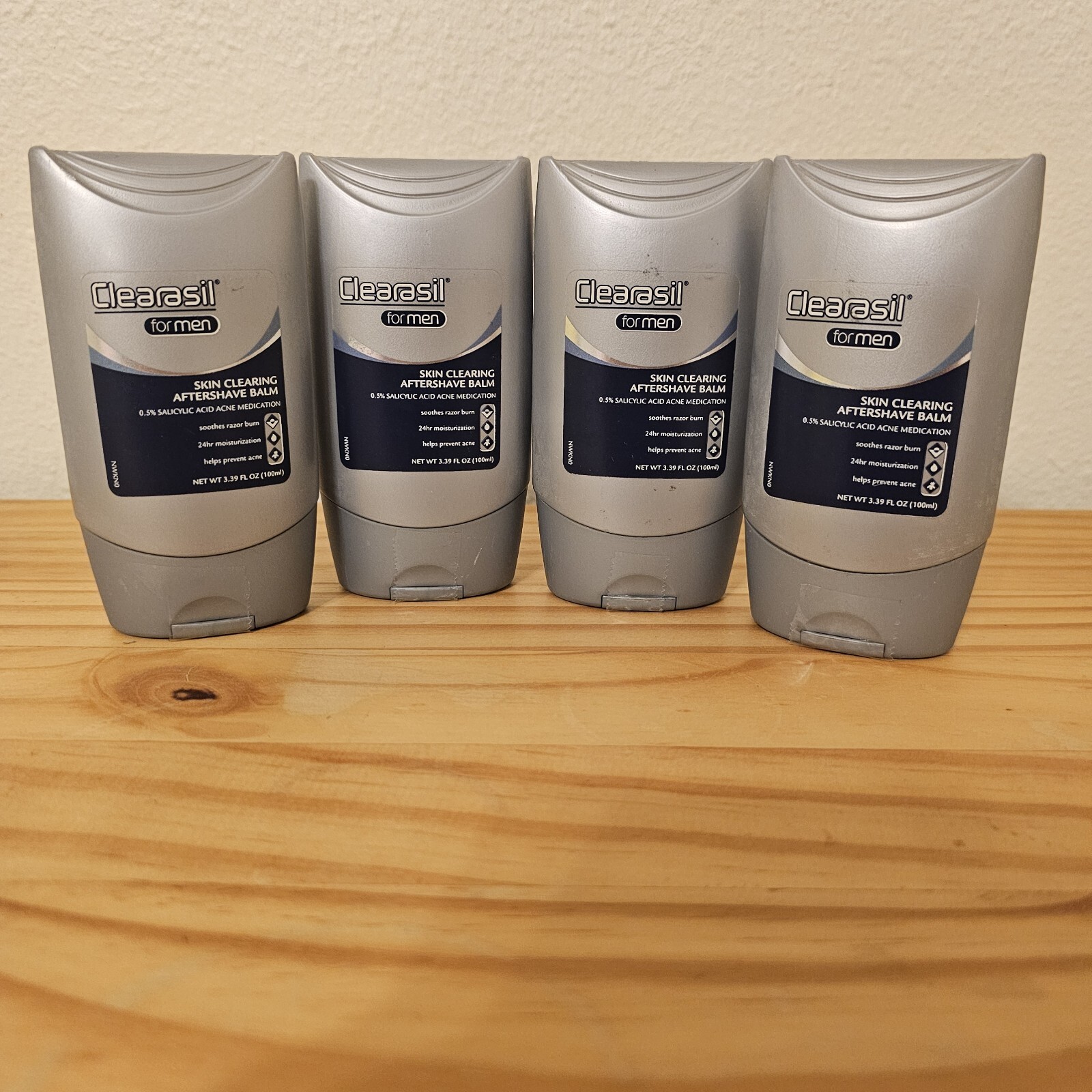4x Clearasil Skin Clearing After Shave Balm for Men 3.39 Oz Discontinued