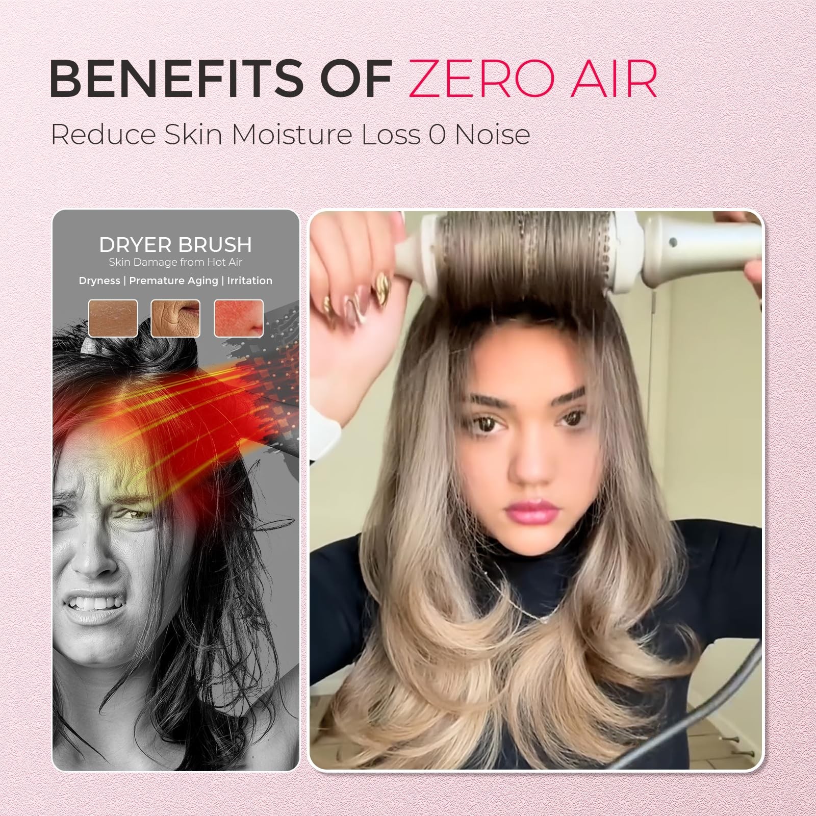 1.5″ Thermal Curling Brush & Blowout Volumizer – 2-in-1 Hair Straightener & Curl