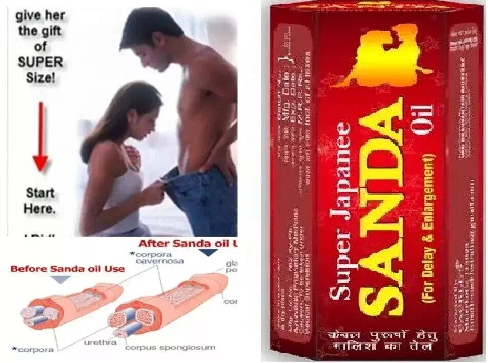 Penis Size Enlargement Oil 100% Original Sandha Saandhha Sanda Oil 15 ml