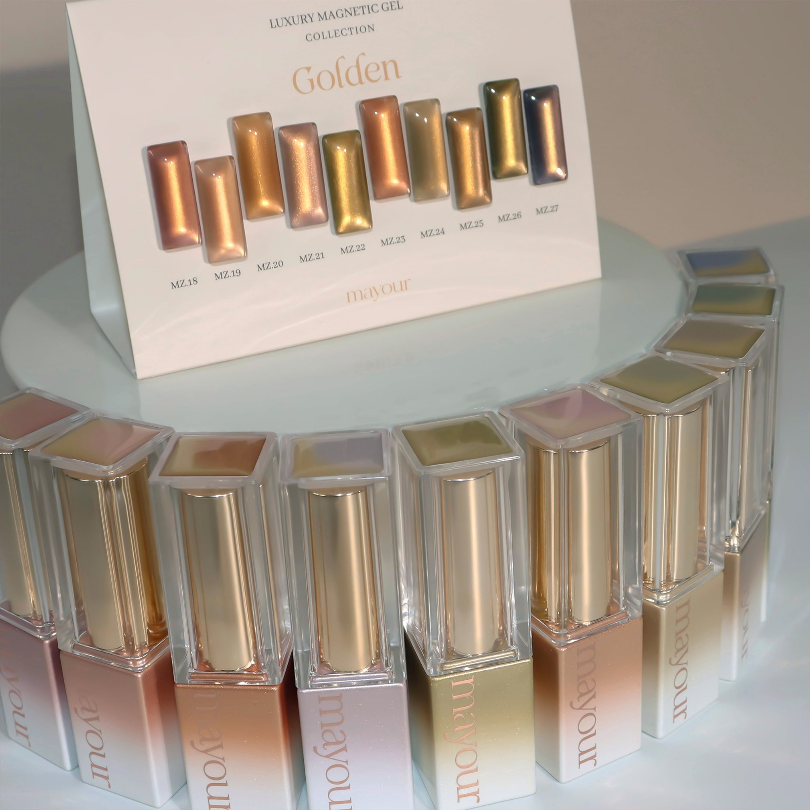 Mayour Gel Golden Cat Eye Gel Magnetic Gel Soak Off Nail Gel K-Beauty