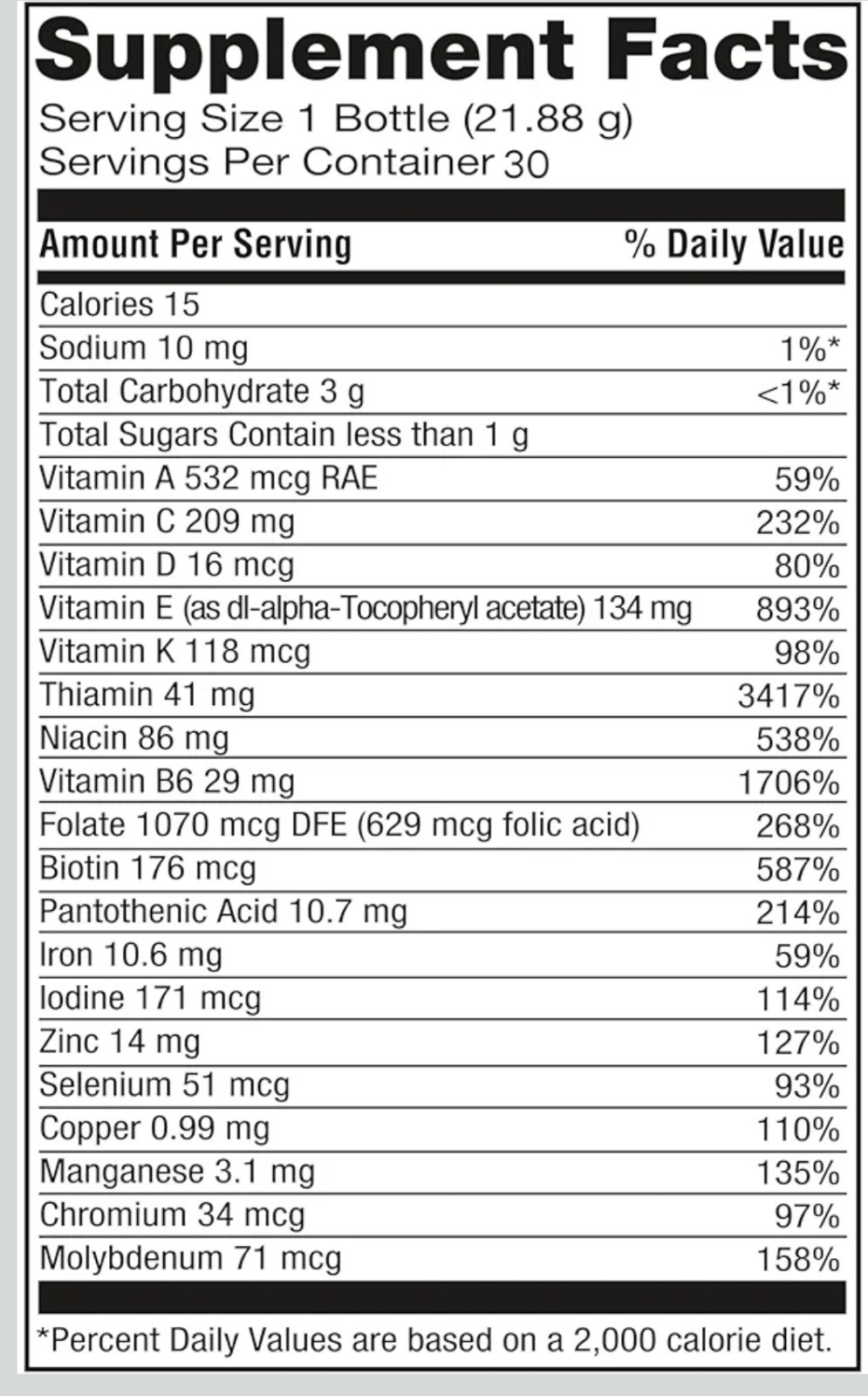 Optizen Immune Multivitamin Vitamin C Zinc Selenium 30 Day Supply New