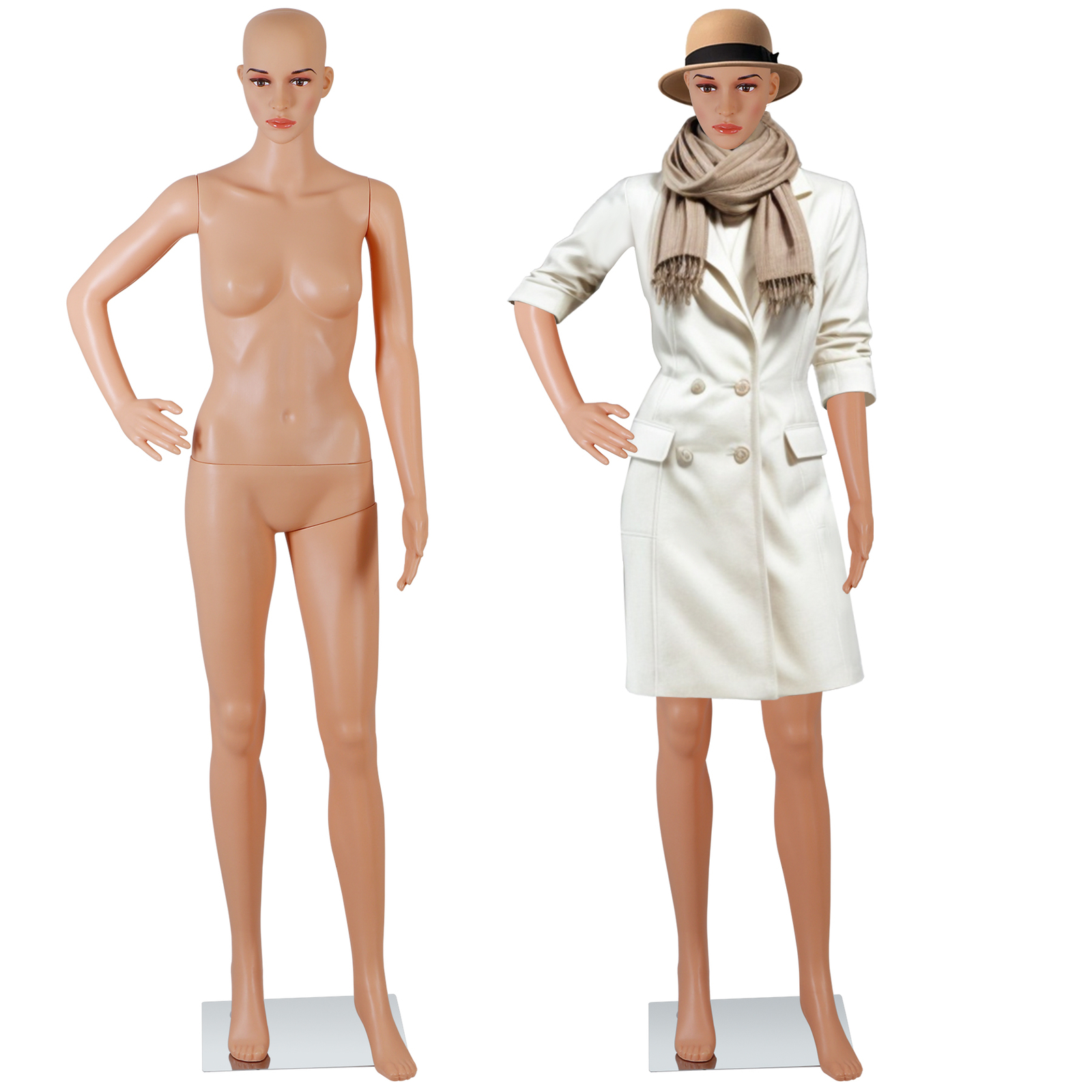 Female Mannequin Manikin Dress Form 69″ Adjustable Mannequin Full Body with Base