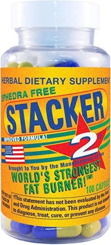 Stacker two Dietary Supplement «Fat Burner Weight Loss» Capsules 100 Count