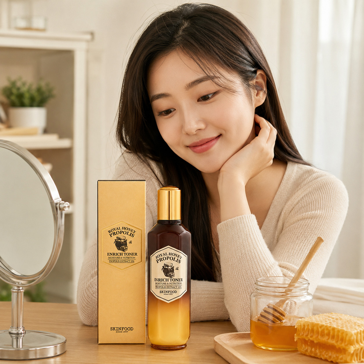 SKINFOOD Royal Honey Propolis Enrich Toner 160ml Hydrating Kbeauty
