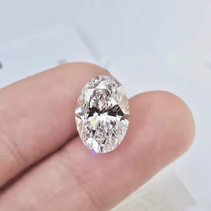 Loose 6.00 Ct Oval Cut Natural D Color Lab Grown CVD Diamond VVS1 Certified