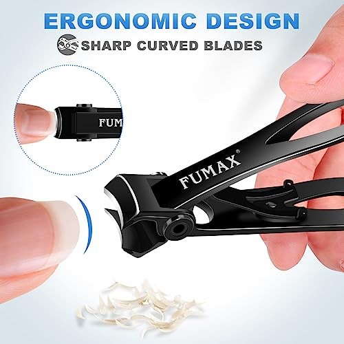 Toenail Clippers for Seniors Thick Toenails, Heavy Duty Large Nail Black