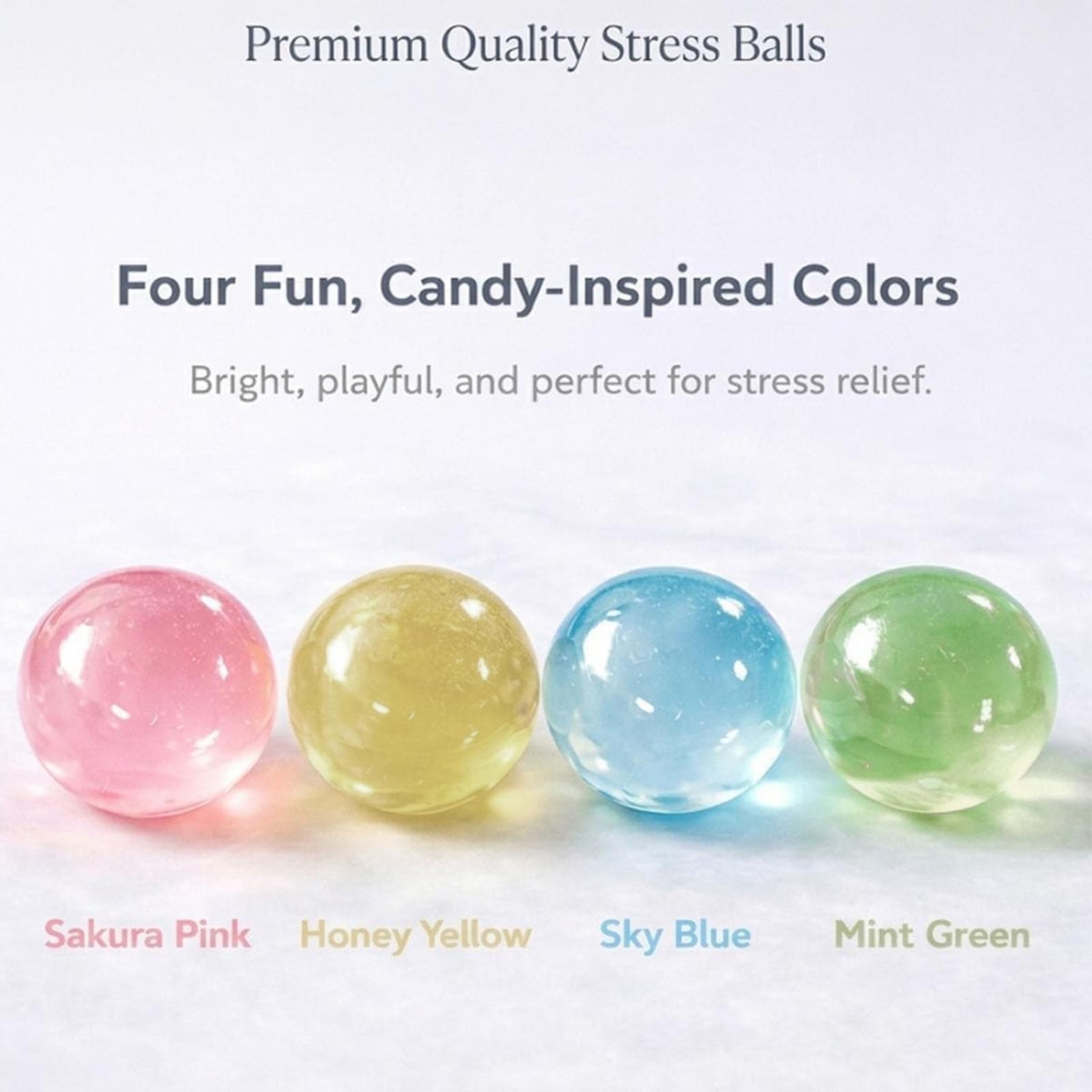 Handmade Coconut Oil Squishy Ball, 2.4 In Super High Moldable Stress Ball, Soft