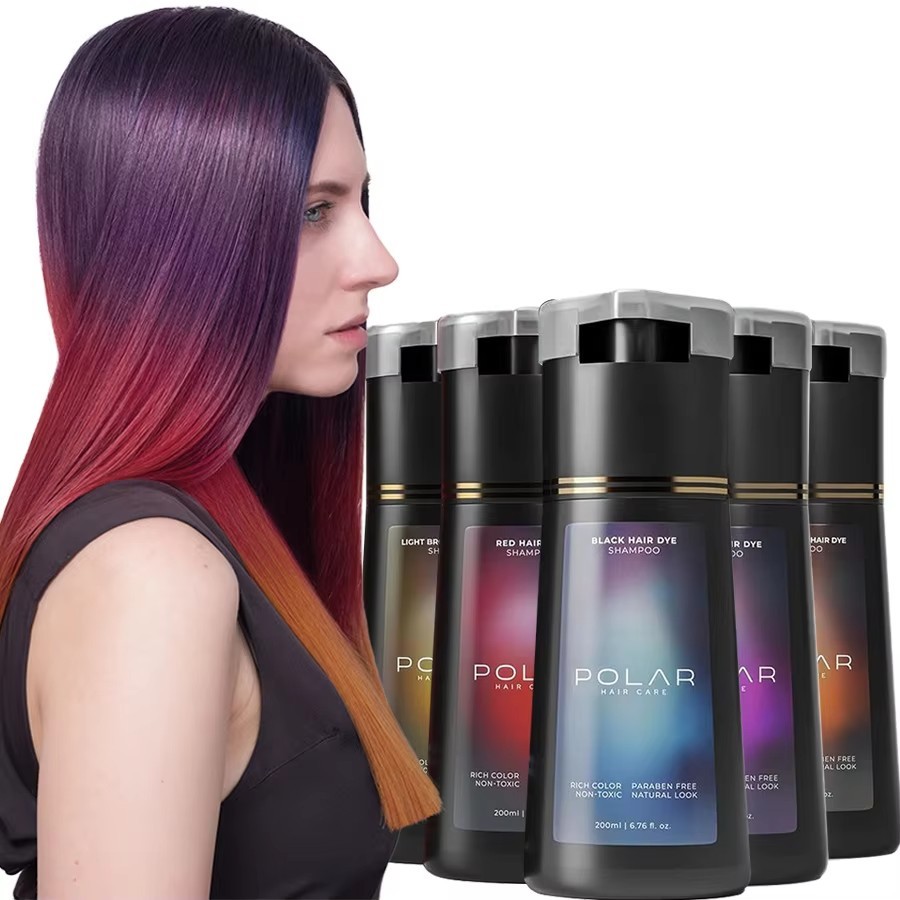 Polar-Hair Dye Shampoo Polar Hair Care, Hair Care Shampoo 200ML/6.7 OZ 3 Colors