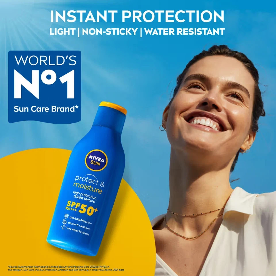 NIVEA Sun Lotion SPF 50 Water Resistant Sunscreen for Men & Women 75ml’