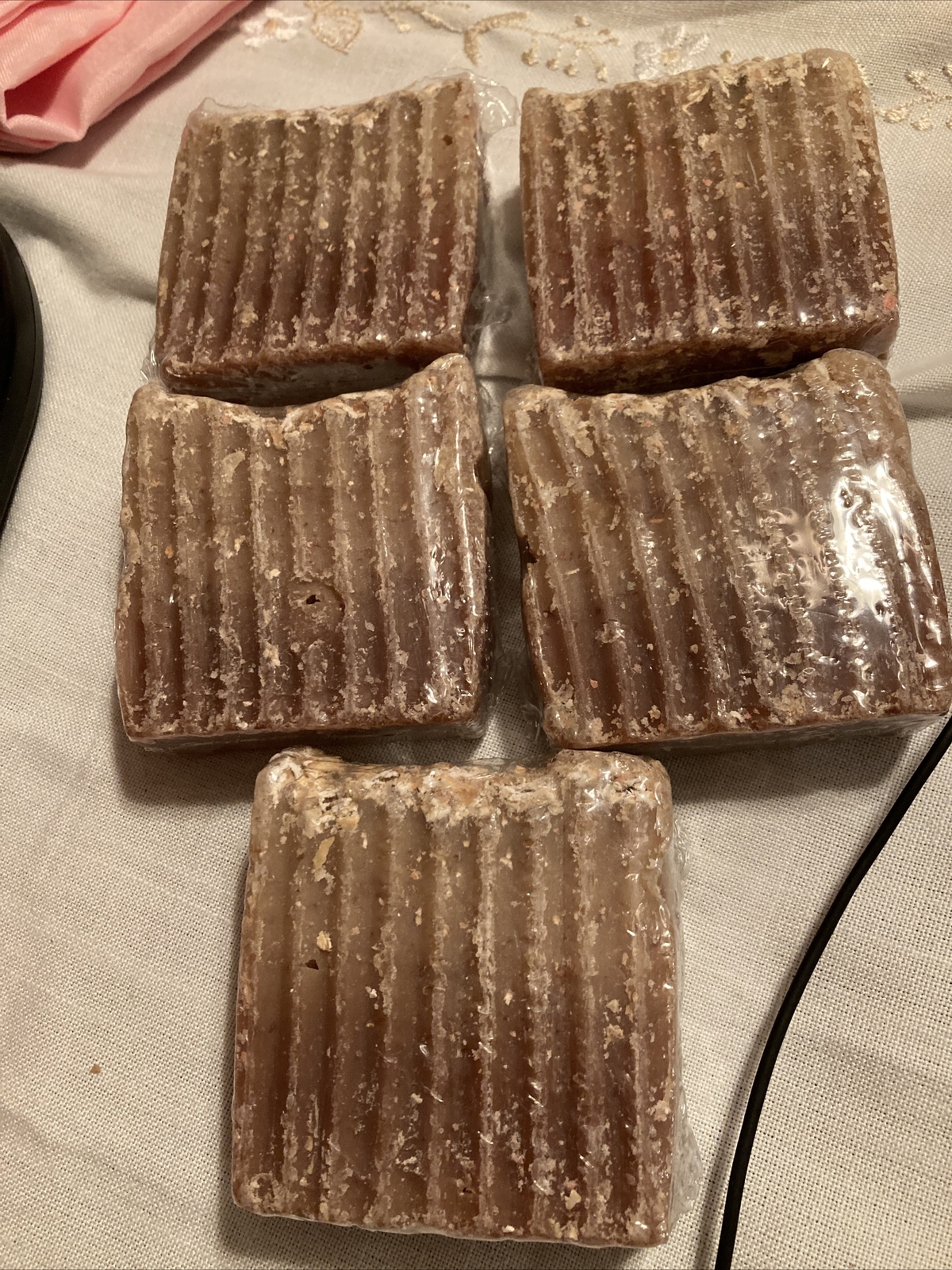 Oatmeal layers Handmade Bath Bar Soaps Sealed New Scented Free Fast ship
