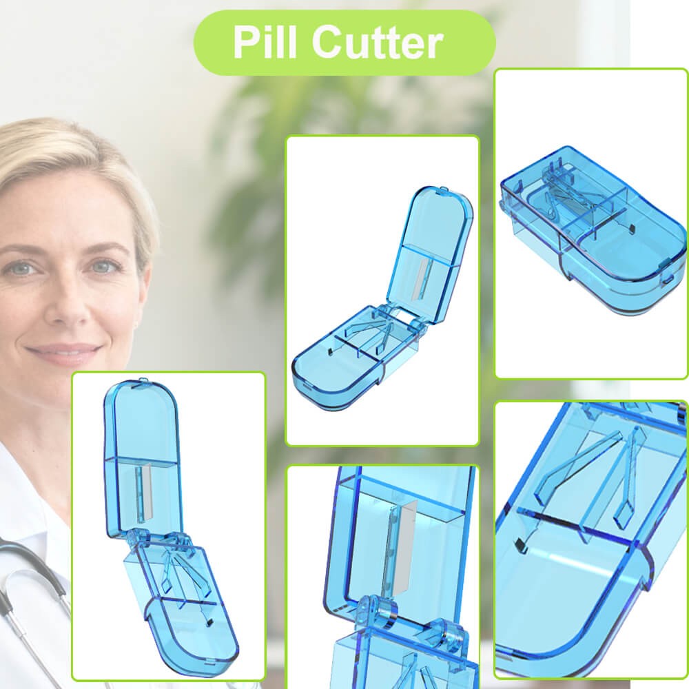 7 Day Pill Organiser Moisture-Proof Dust-Proof Large Weekly Pill Box for Fish US