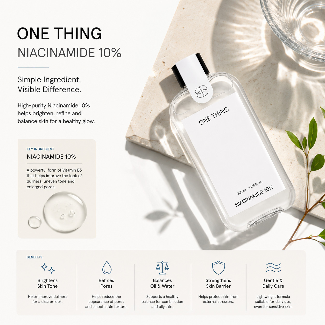 ONE THING NIACINAMIDE 10% 300ml (10.14 fl. oz.)
