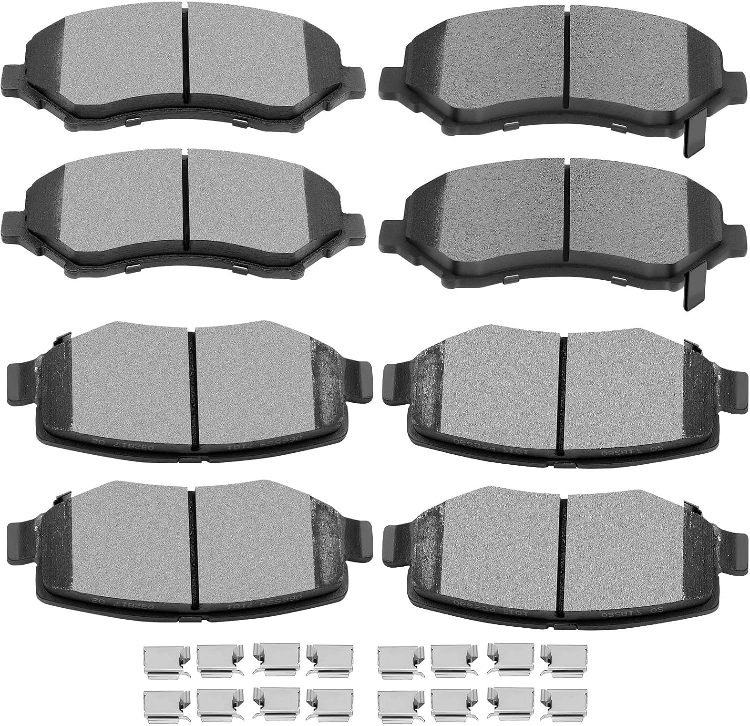 SCITOO D1273 D1274 Front Rear Ceramic Brake Pads Sets Fit For Dodge Nitro 2007-2