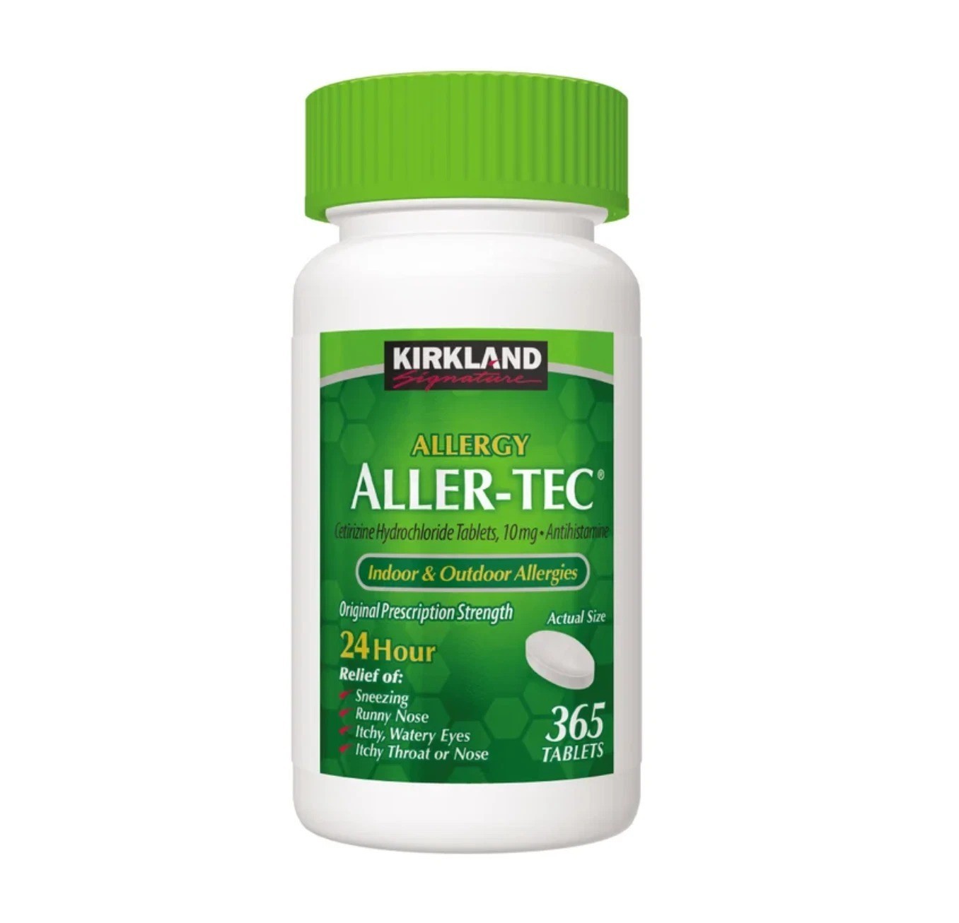 Kirkland Signature Aller-Tec, Zyrtec 365 Tablets EXP 09/2027 – FREE SHIPPING