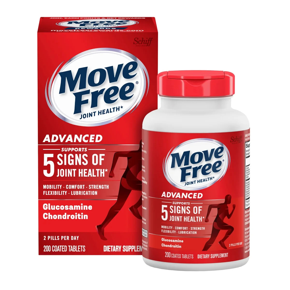 Schiff Move Free Advanced Joint Health 200 Tablets Exp. 04/27