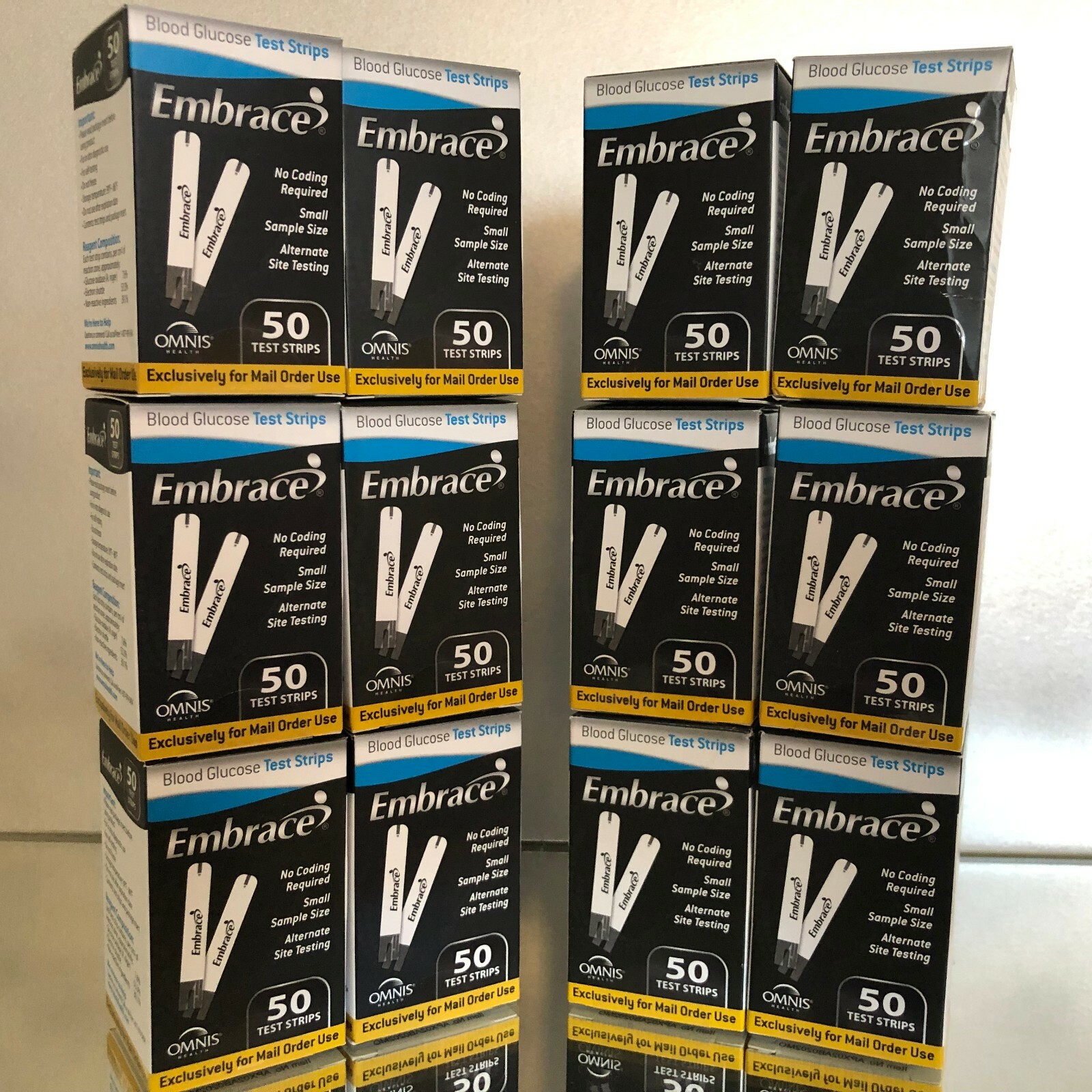 Embrace Blood Glucose Test Strips 600 CT. Exp 05/05/2025 Free Shipping