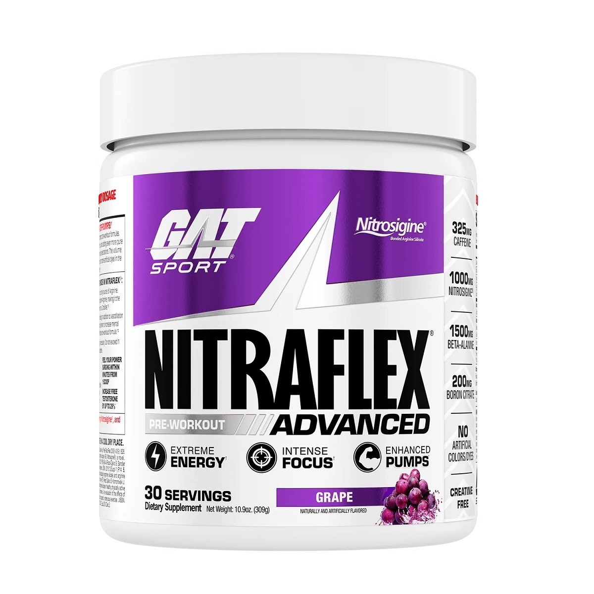 [2 Packs] GAT NitraFlex Pre Workout 30 Servings – Pick Flavor