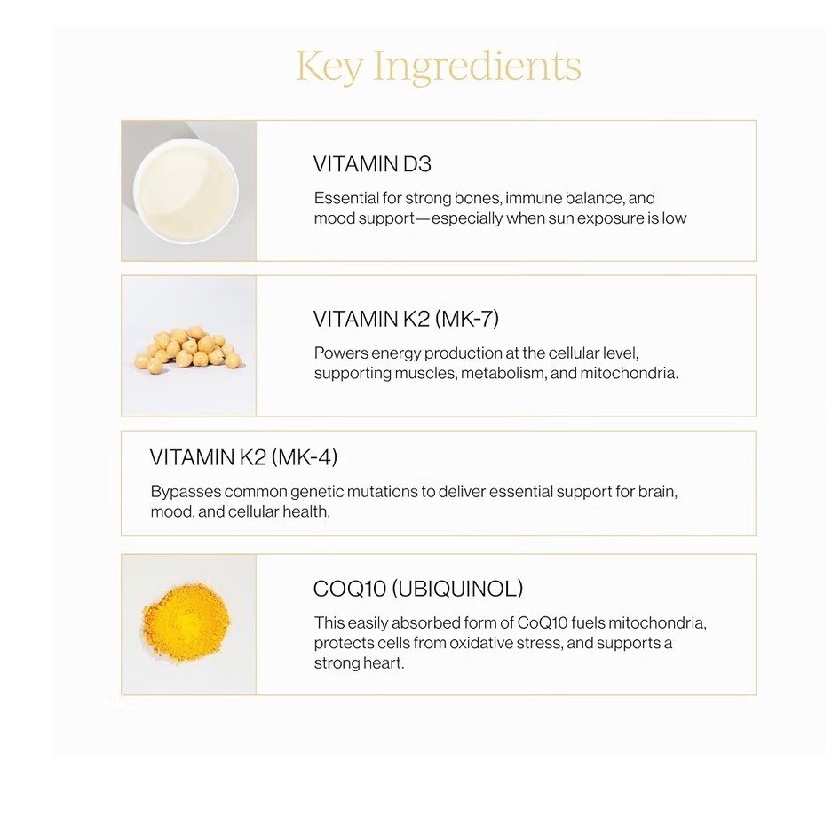 Cymbiotika Liposomal Vitamin D3 K2 CoQ10 Tangerine 28 Liquid Packets NIB