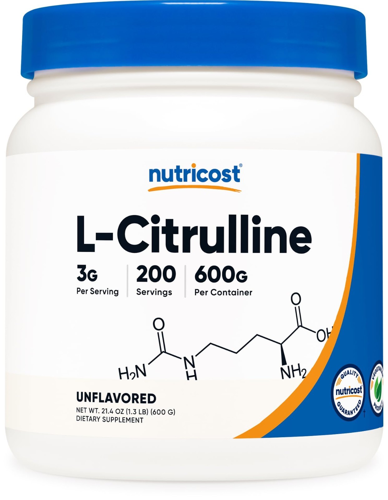 Pure L-Citrulline Powder 600g – Boost Energy, Enhance Performance, Muscle Suppor